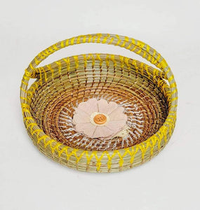 Pine Needle Basket with Handle!