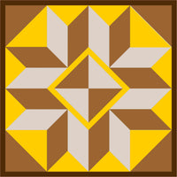 Kansas Star - Barn Quilt