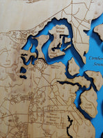 Cumberland Island - laser cut wood map