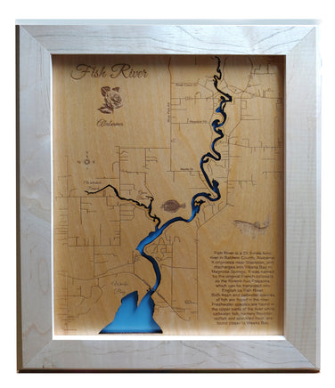 Fish River, AL - Natural Frame choice