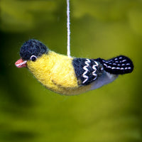 Goldfinch Felted Bird Ornament