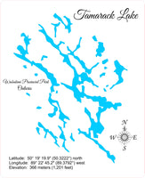 Table Rock Lake, Missouri - laser cut wood map